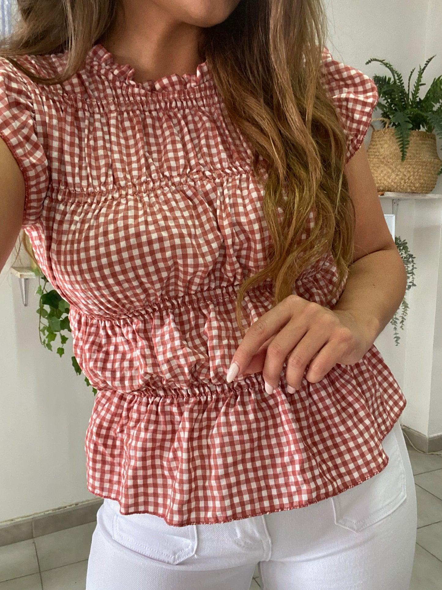 Blusa fruncidos