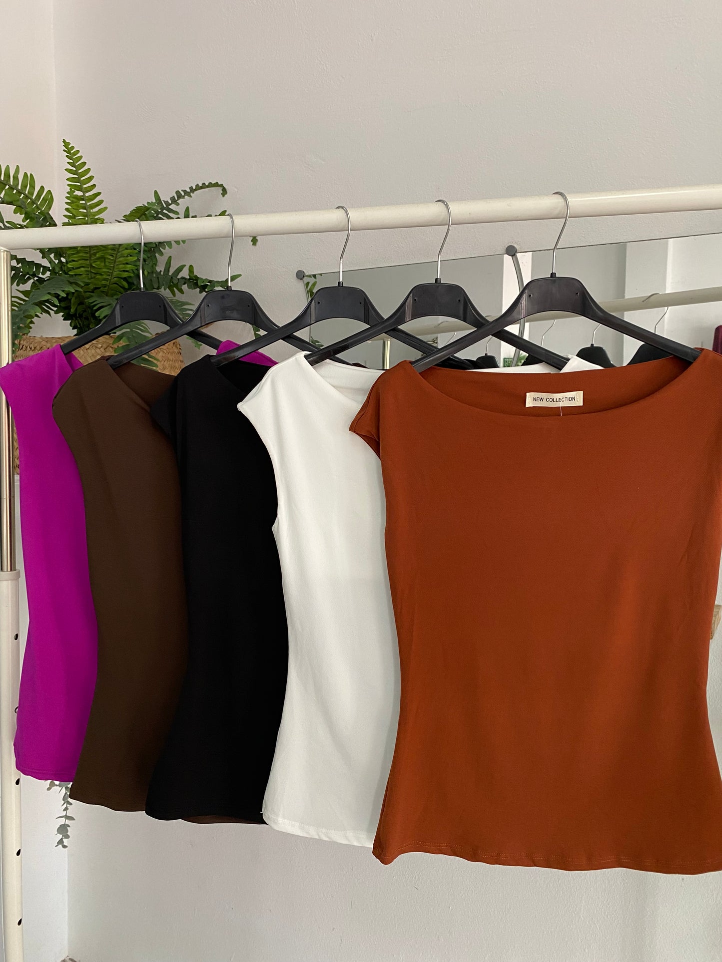 Blusa cuello barco