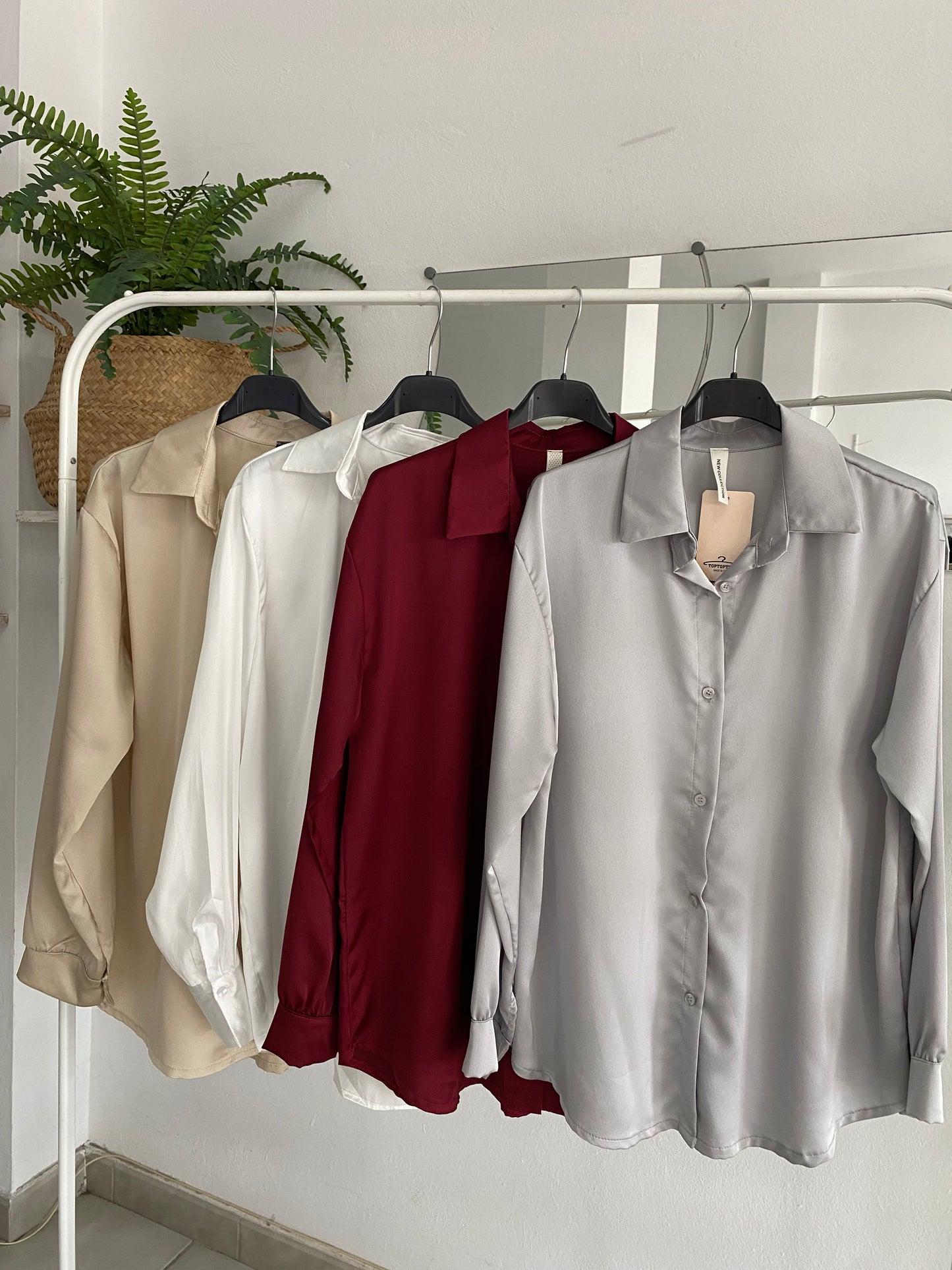 Camisa satinada