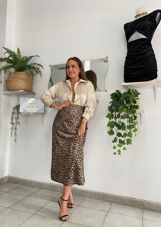 Camisa satinada
