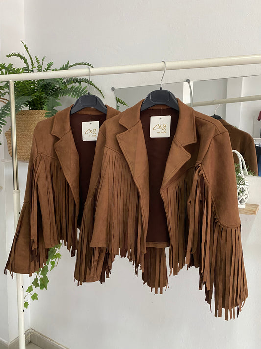 Chaqueta flecos