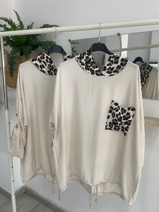 Blusa con capucha